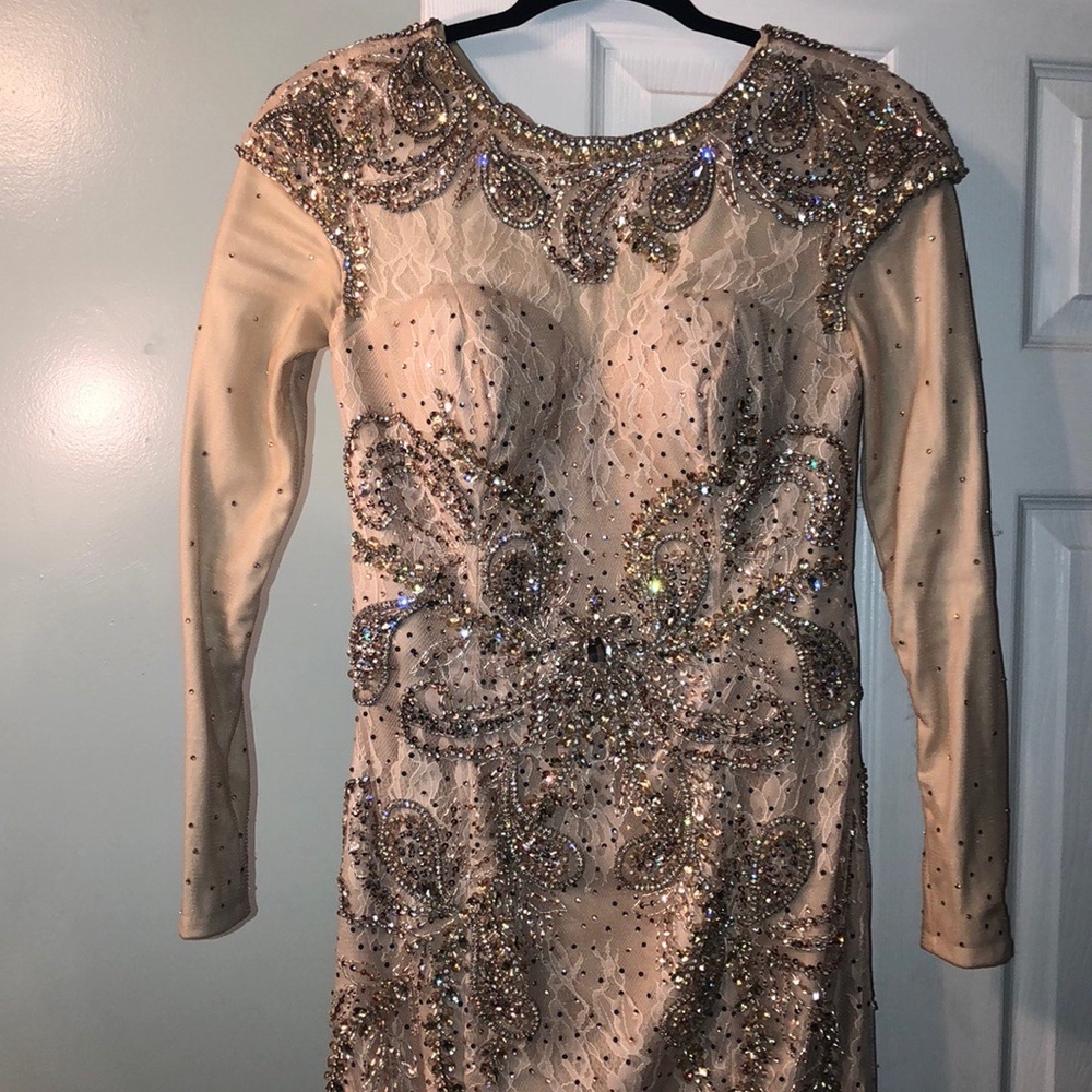 Gorgeous beige prom dress